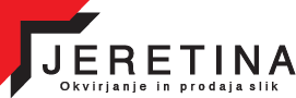 jeretina okvirjanje in prodaja slike logo